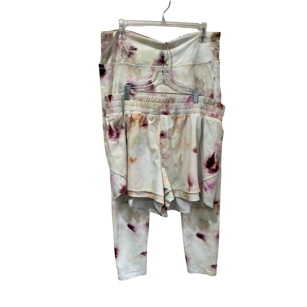 Calia Tie Dye Leggings & Running Shorts Activewear Set Women Size XL - Picture 3 of 10